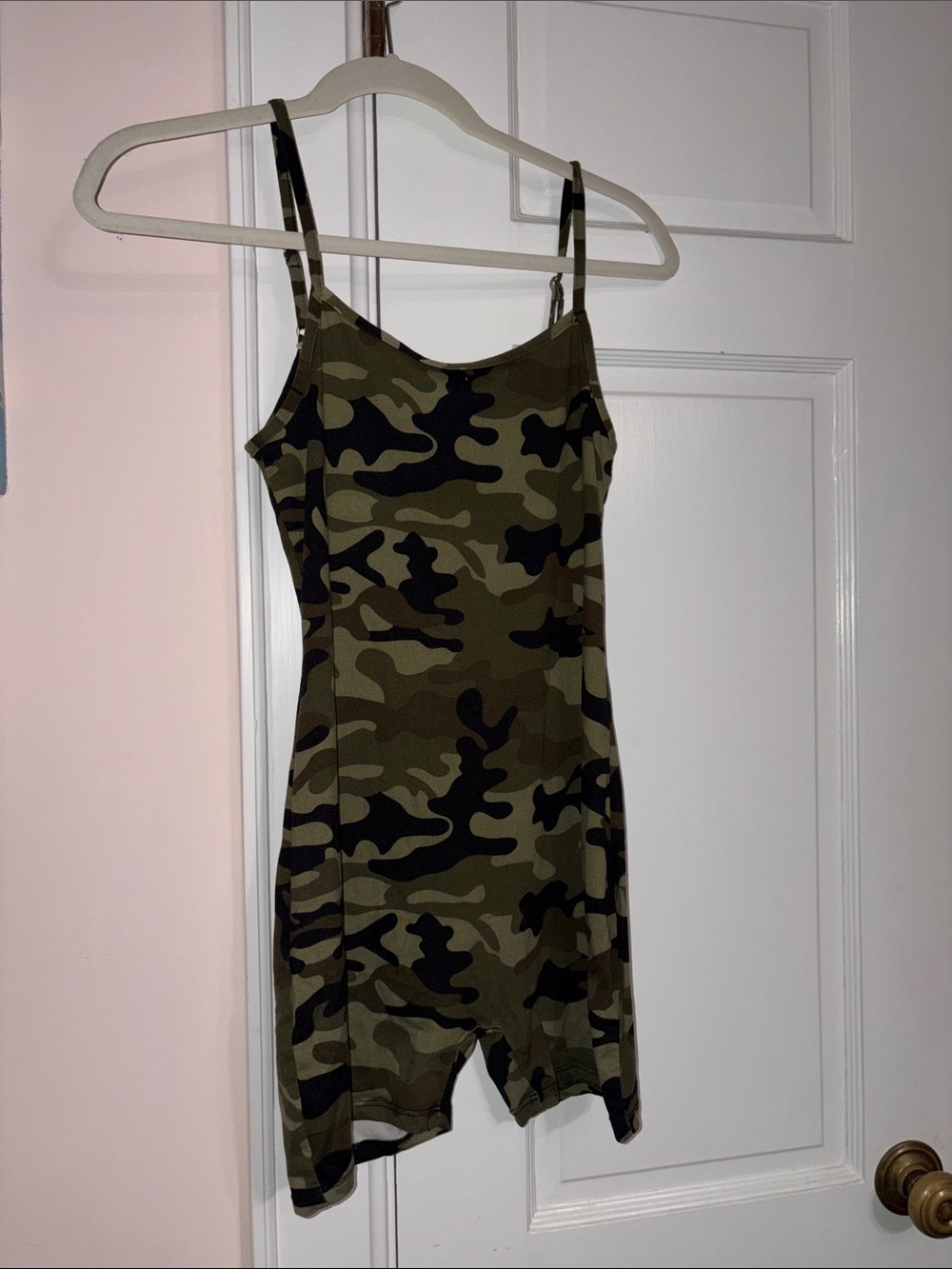Camouflage Camo bodycon Romper- Green/Black/Brown